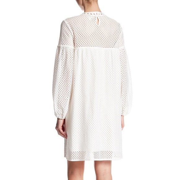 MAX STUDIO. White Eyelet Dress. - Picture 3 of 3